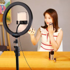 Puluz PKT3044 Tripod Mount Puluz 1,1m + 26cm RGBW LED Ring Vlogging