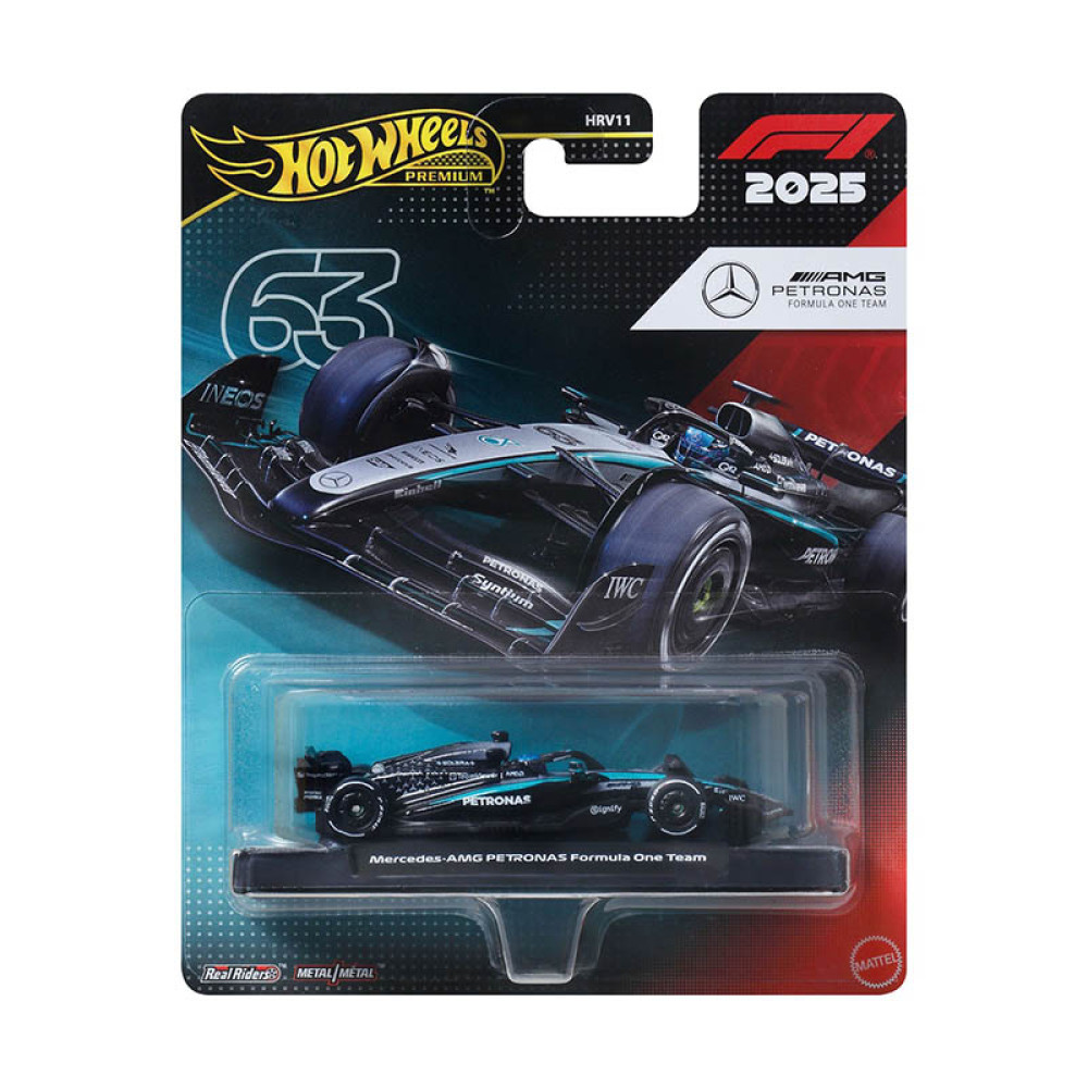 Mattel Hot Wheels Premium: F1 2025 - Mercedes AMG Petronas Formula 1 Team #63 (JKD80)