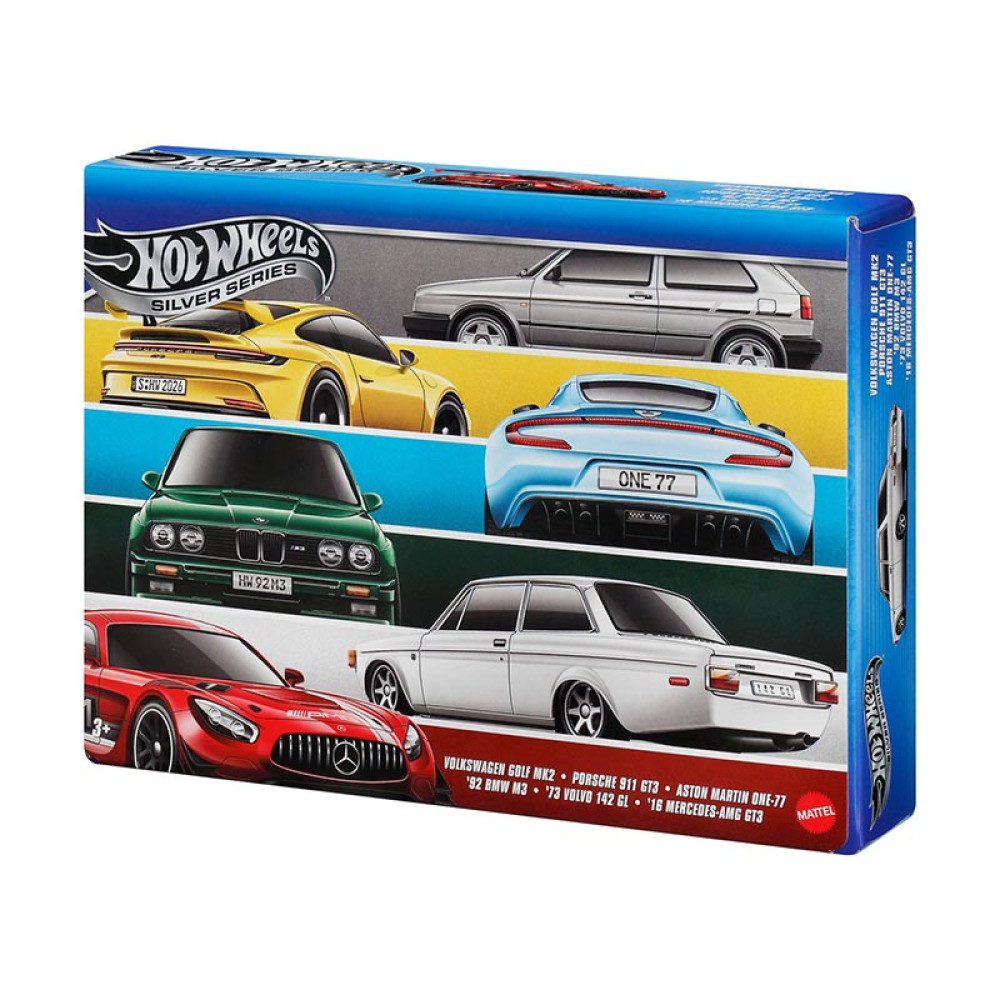 Mattel Hot Wheels: Silver Series - Euro Style Set of 6 1:64 (JLB25)