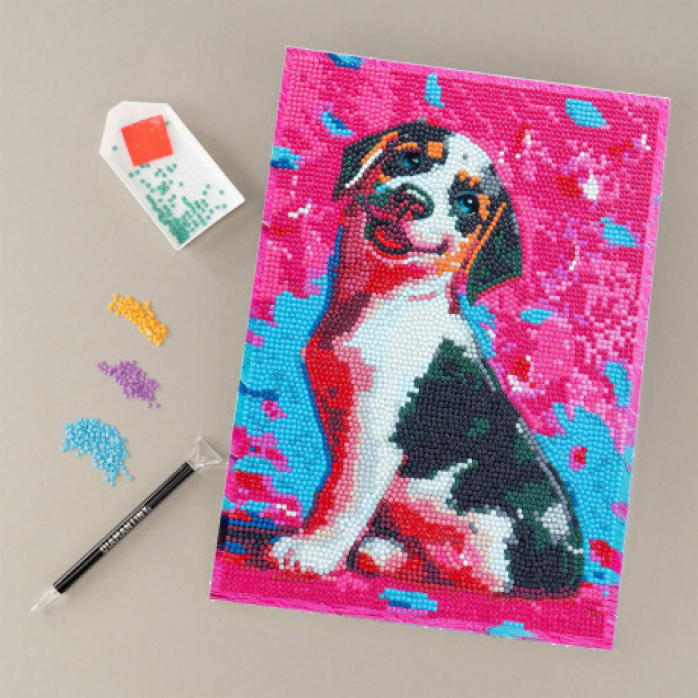 Diamantiny Ψηφιδωτό Μωσαικό με Διαμάντια - Cuddly Dog 2