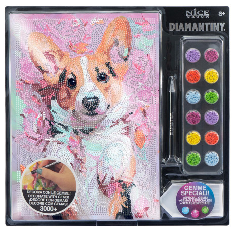 Diamantiny Ψηφιδωτό με Διαμάντια - Cuddly Dog 3