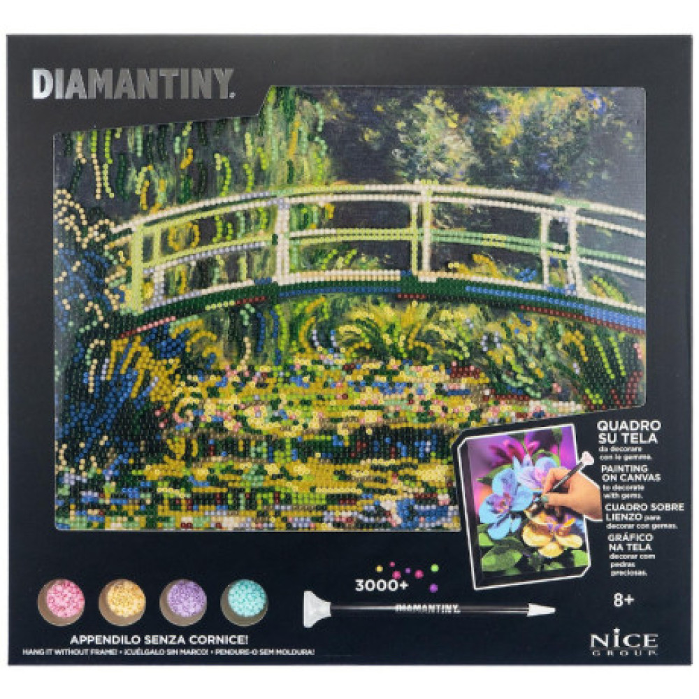 Diamantiny Ψηφιδωτό Μωσαικό με Διαμάντια - Η Λιμνή με τα Νούφαρα