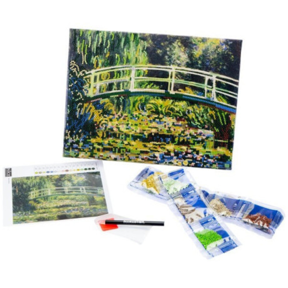 Diamantiny Ψηφιδωτό Μωσαικό με Διαμάντια - Η Λιμνή με τα Νούφαρα