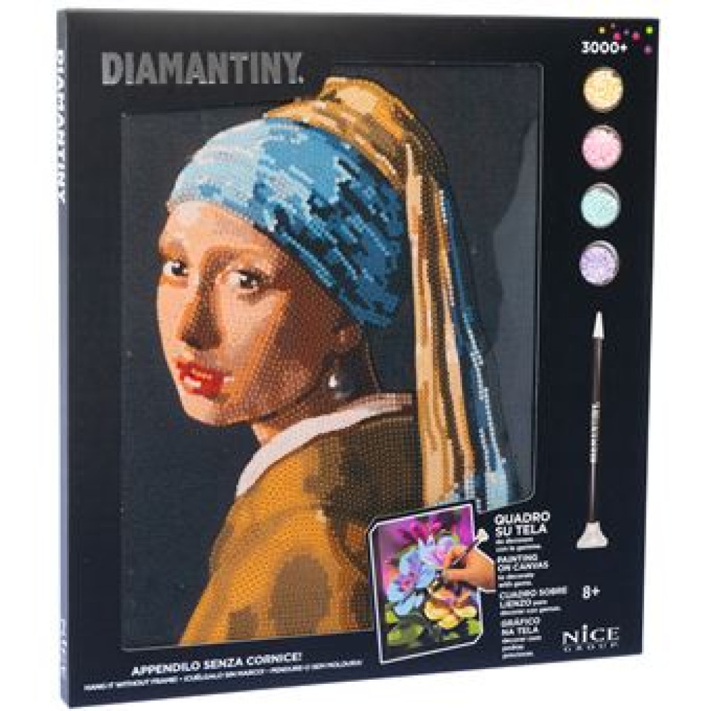 Diamantiny Ψηφιδωτό Μωσαικό με Διαμάντια - Girl With a Pearl Earring