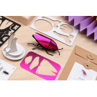 Assembli 3D Paper Jewel Beetle - Pink Metallic (6,5 x 10,5 x 4 cm)