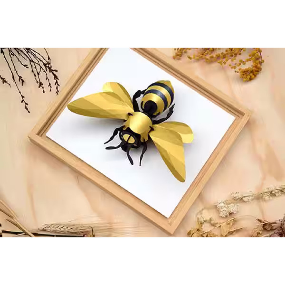 Assembli 3D Paper Large Honey Bee (17 x 23 x 8 cm)