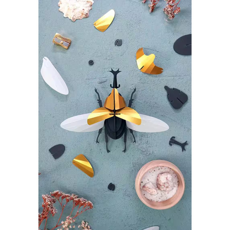 Assembli 3D Paper Rhinoceros Beetle (14,5 x 13 x 5 cm)