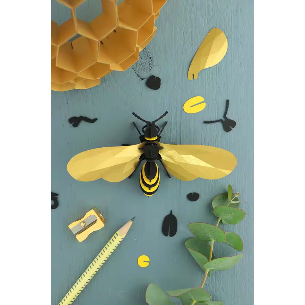 Assembli 3D Paper Wasp - Satin Gold (7 x 12,5 x 3 cm)