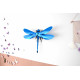 Assembli 3D Paper Giant Dragonfly - Emerald Green Metallic (55 x 40 x 13 cm)