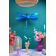 Assembli 3D Paper Giant Dragonfly - Emerald Green Metallic (55 x 40 x 13 cm)