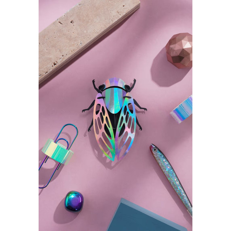 Assembli 3D Paper Cicada - Rainbow Mirror (11,5 x 9 cm)