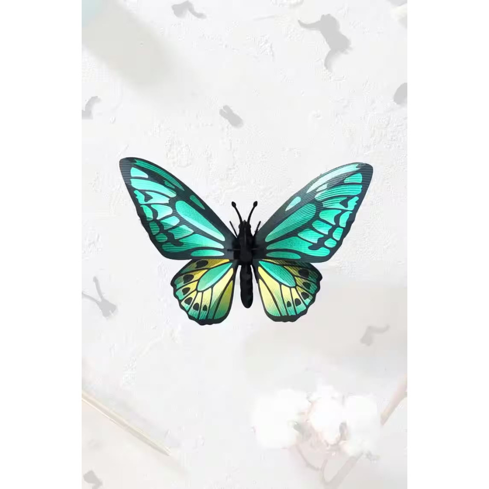 Assembli 3D Paper Butterfly Green Birdwing (12 x 17 x 5,5 cm)