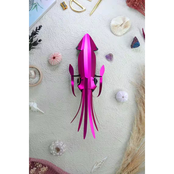 Assembli 3D Paper Squid -Pink Metallic (25 x 15,5 x 5,5 cm)