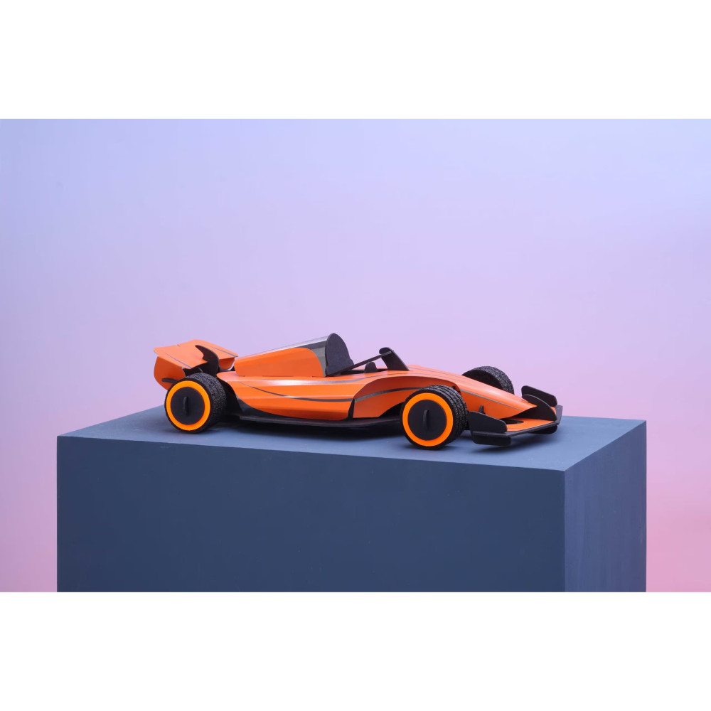 Assembli 3D Paper Vintage Scooter - Flaming Orange (19,5 x 8 cm)