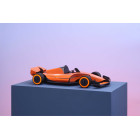 Assembli 3D Paper Race Car - Flaming Orange (19,5 x 8 cm)