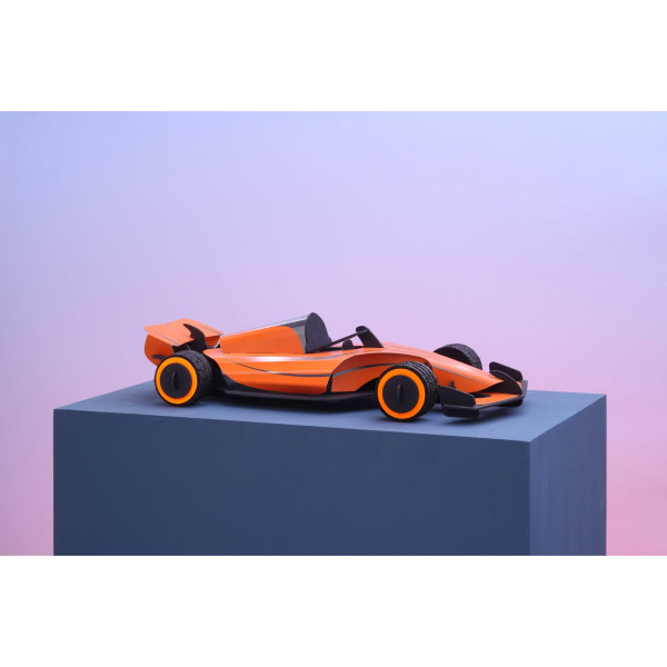 Assembli 3D Paper Vintage Scooter - Flaming Orange (19,5 x 8 cm)