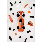 Assembli 3D Paper Race Car - Flaming Orange (19,5 x 8 cm)