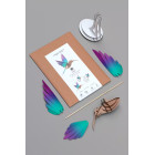 Assembli 3D Paper Colibri - Green Purple (18 x 20 x 10 cm)