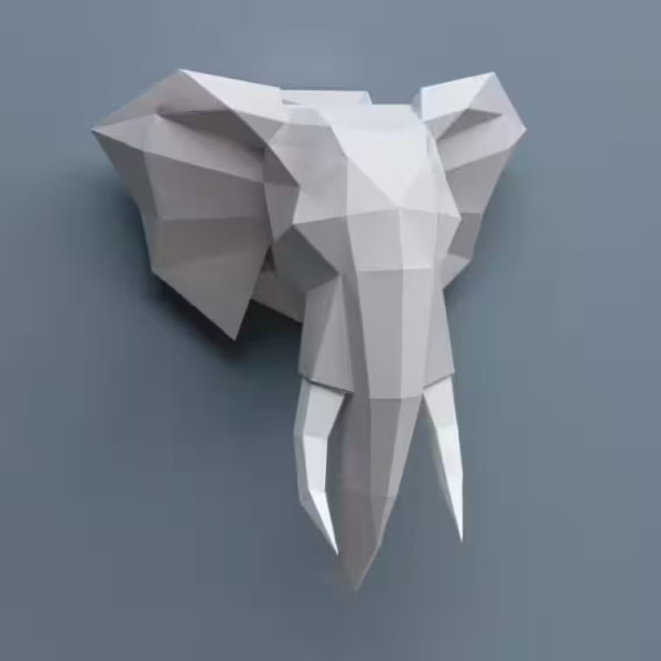 Assembli 3D Paper Elephant (50 x 46 x 27 cm)