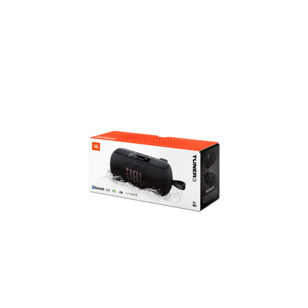 JBL Tuner 3, Bluetooth Speaker με DAB/FM Radio, Water/Dust proof IP68 (Μαύρο)