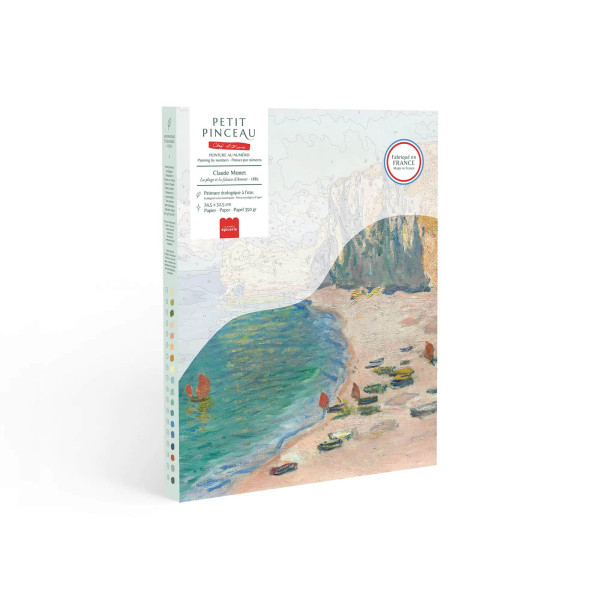 Petite Epicerie Σετ Ζωγραφικής με Αριθμούς -  The Beach and the Cliff of Amont, Claude Monet