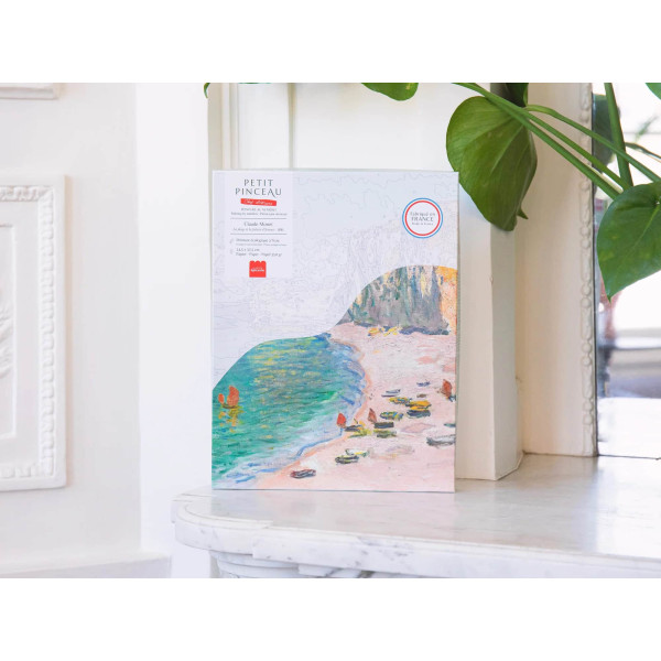 Petite Epicerie Σετ Ζωγραφικής με Αριθμούς -  The Beach and the Cliff of Amont, Claude Monet