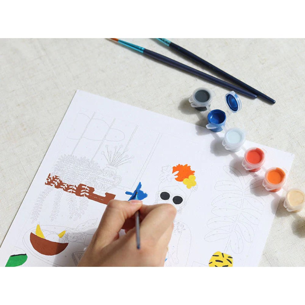 Petite Epicerie Σετ Ζωγραφικής με Αριθμούς -  The Girl with the Cats by Guillaume Denaudhome