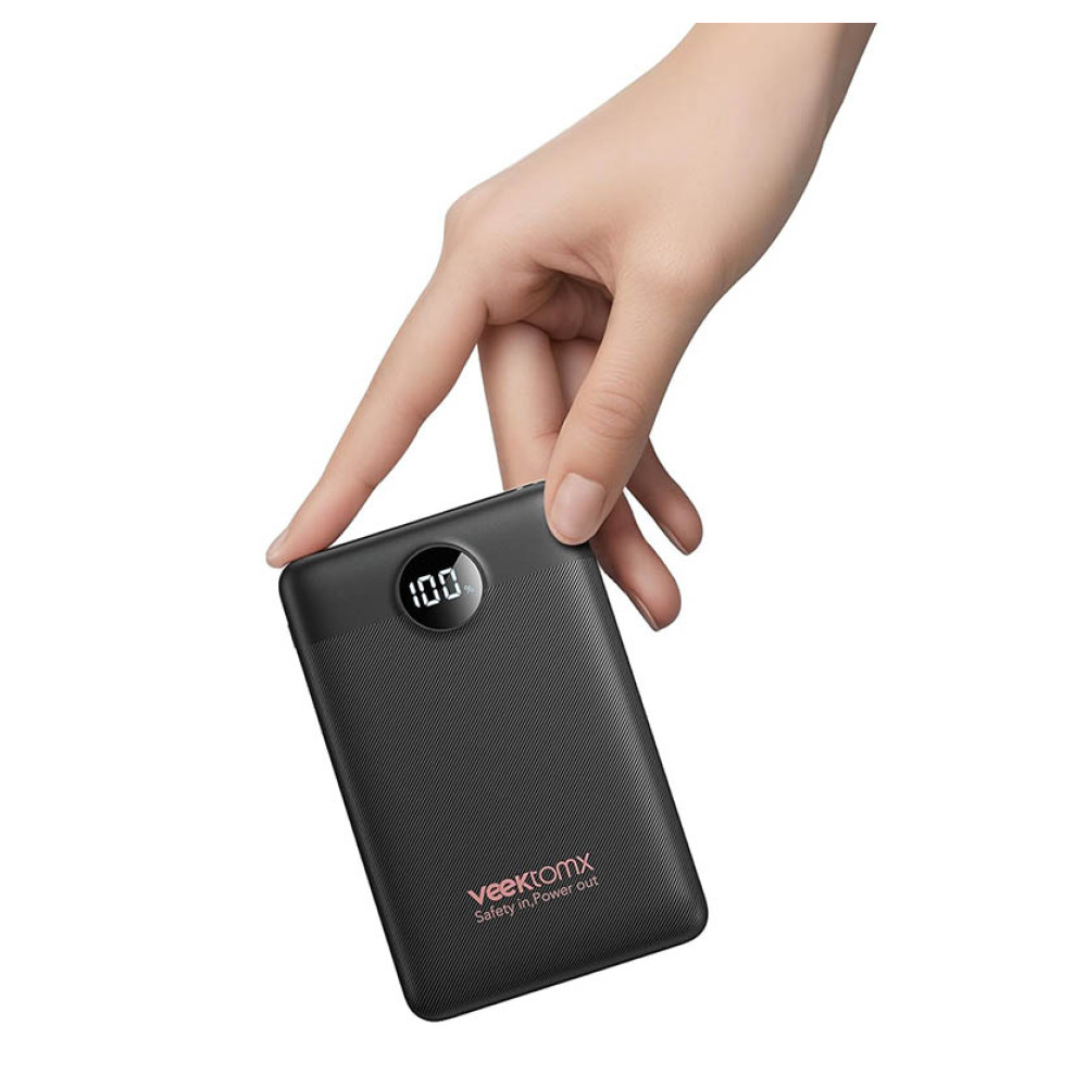 Veektomx VT103 Power Bank 22.5W 10000mAh PD QC 3.0 USB-C (Μαύρο)