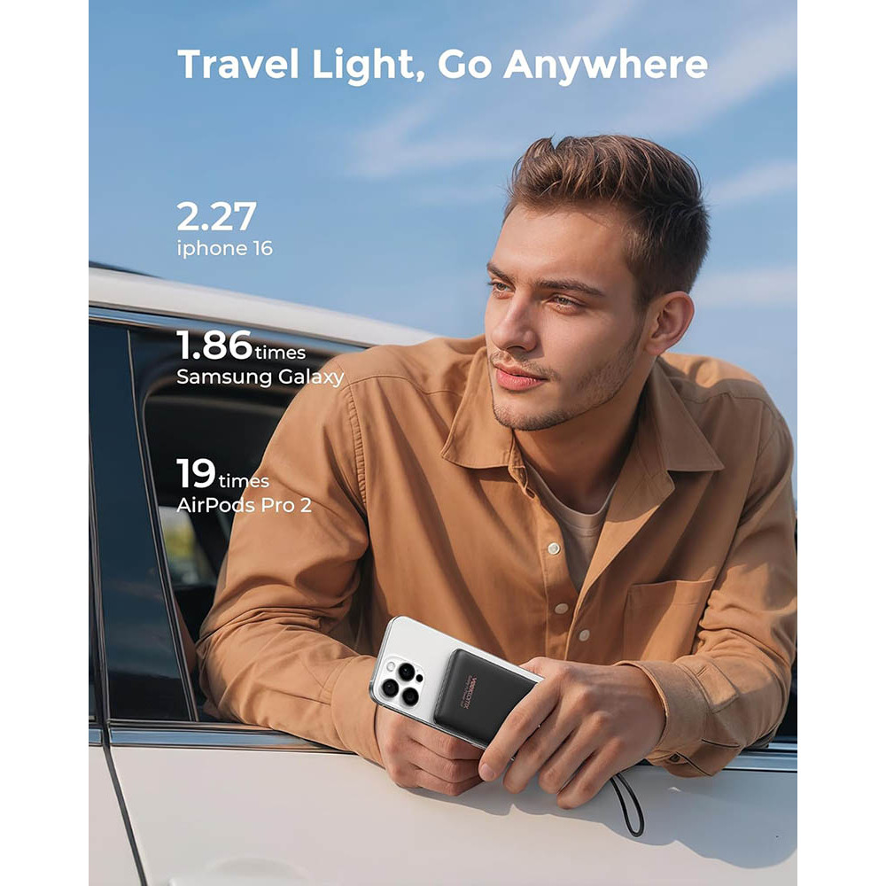 Veektomx VT103 Power Bank 22.5W 10000mAh PD QC 3.0 USB-C (Μαύρο)