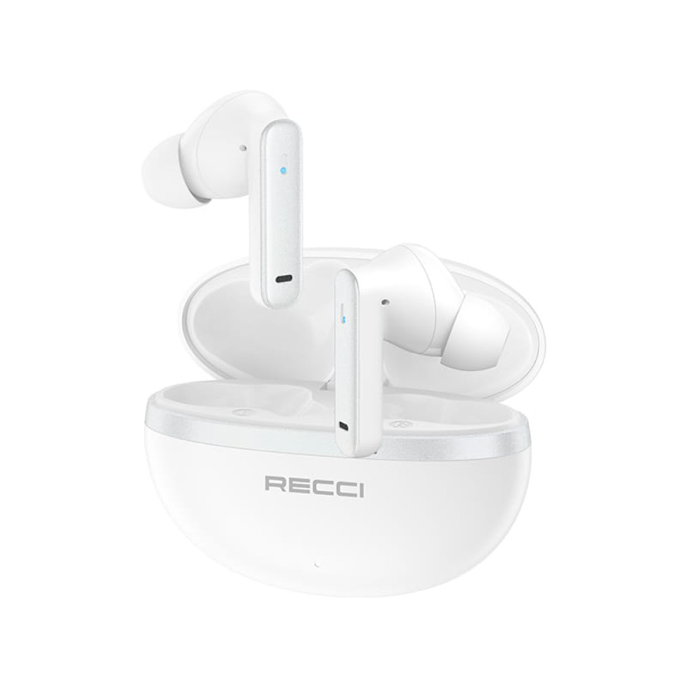 Recci REP-W88 True Wireless ANC ENC BT Earphone (White)