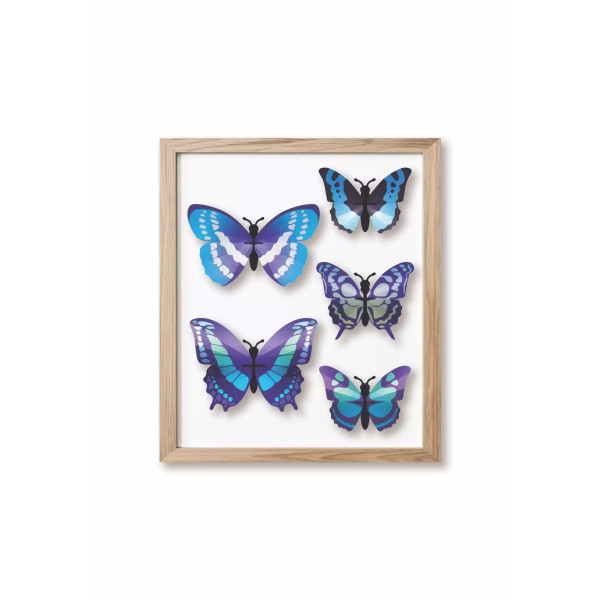 Assembli 3D Paper Butterfly Set - Blue Blend
