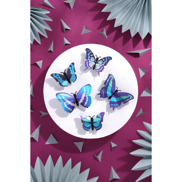Assembli 3D Paper Butterfly Set - Blue Blend