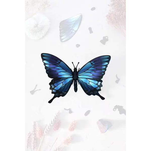 Assembli 3D Paper Butterfly Blue Mountain (13 x 18 x 5 cm)