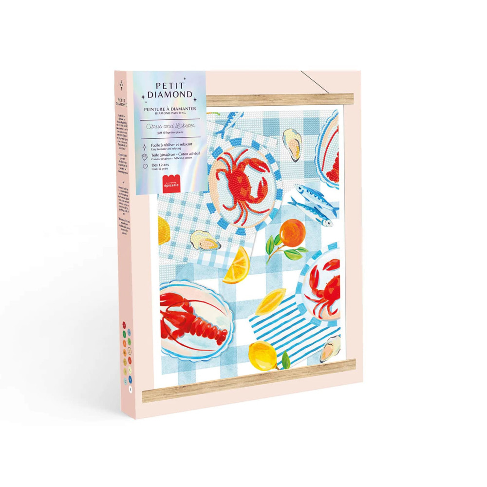 Petite Epicerie Σετ Ζωγραφικής με Διαμάντια - Citrus and Lobster
