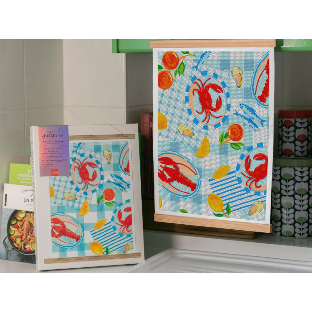 Petite Epicerie Σετ Ζωγραφικής με Διαμάντια - Citrus and Lobster