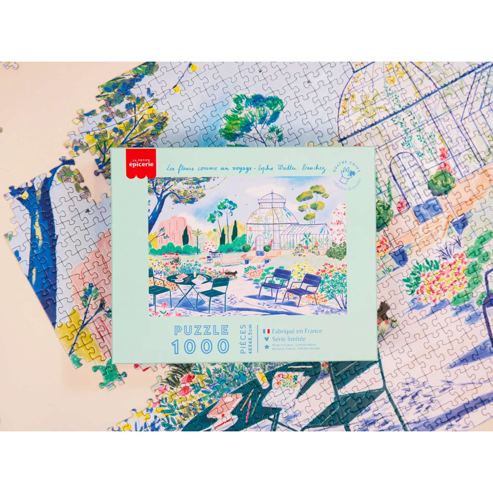 Petite Epicerie Puzzle 1000 τμχ - Παζλ "Flowers as a Journey" της Sophie Weidler Bauchez