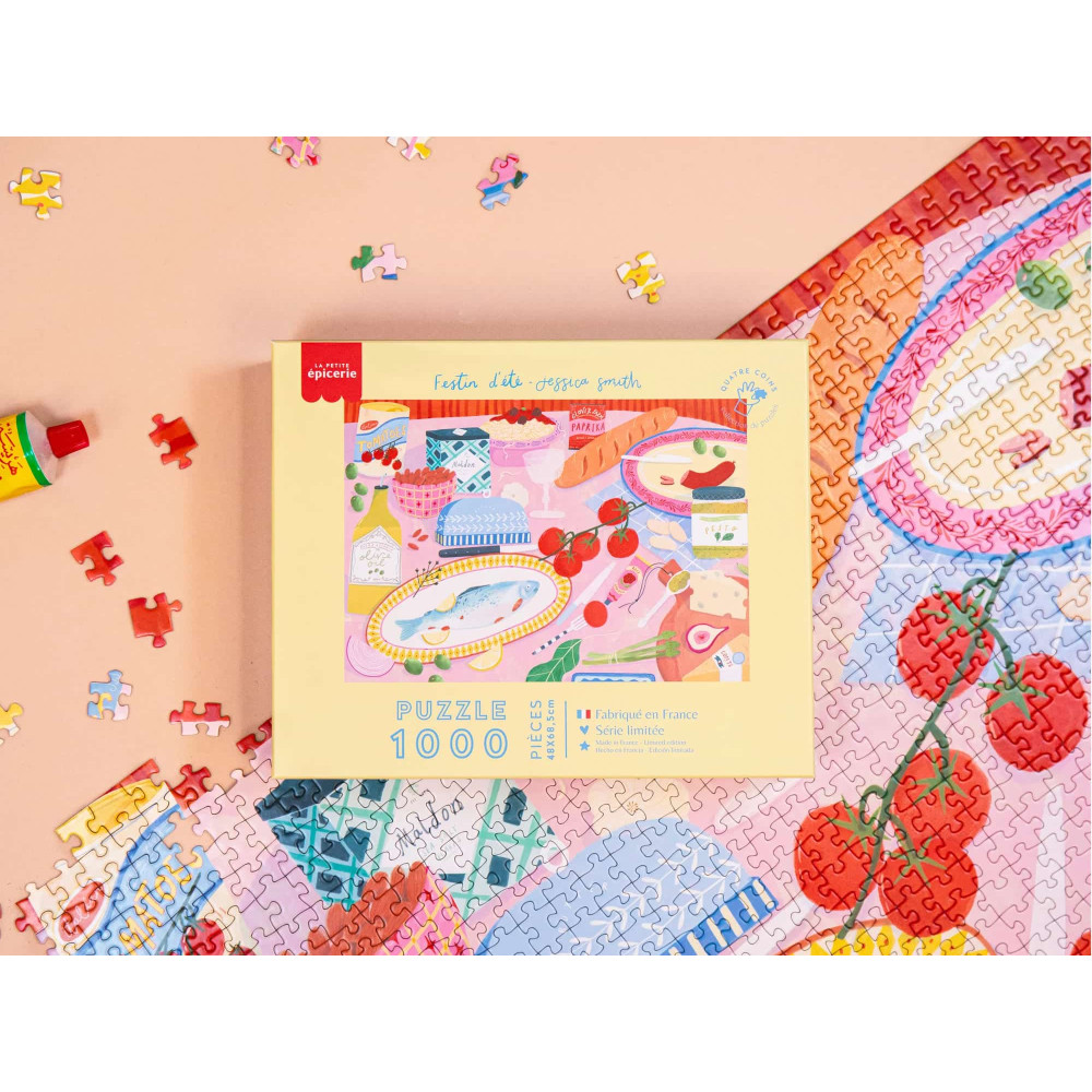 Petite Epicerie Puzzle 1000 τμχ - Παζλ "Summer Feast" από την Jessica Smith