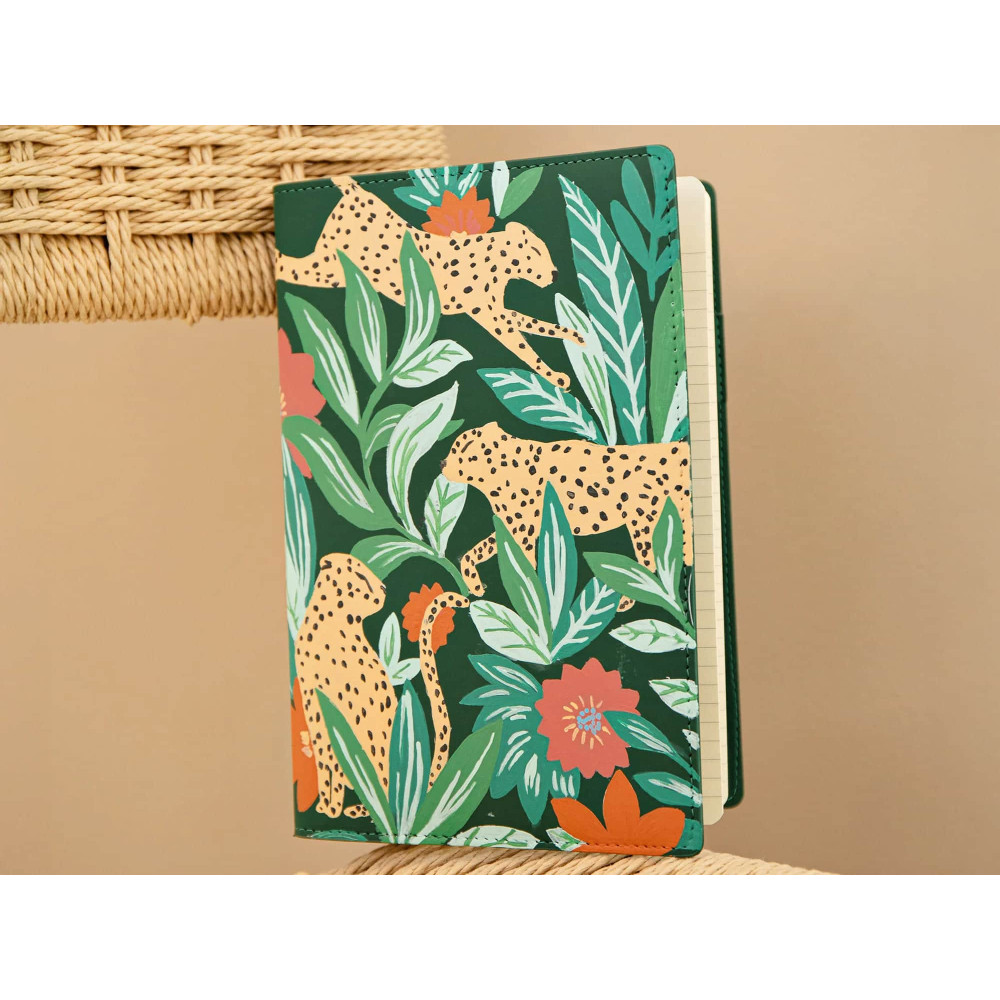 Petite Epicerie Σημειωματάριο με Εξώφυλλο Ζωγραφικής με Αριθμούς - Leaping Leopards