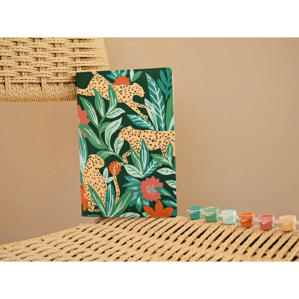 Petite Epicerie Σημειωματάριο με Εξώφυλλο Ζωγραφικής με Αριθμούς - Leaping Leopards