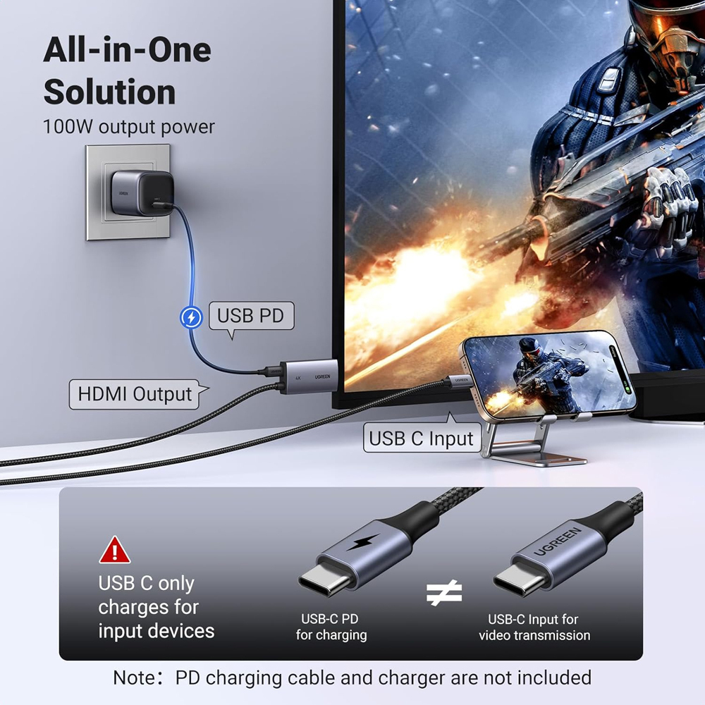 UGreen CM675/55330 καλώδιο USB-C σε HDMI M/M 4K/60Hz 2m