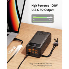 Veger W5001C Tank Boost Power Bank 56000mAh, PD 130W, 3x USB-A, 2x USB-C (Μαύρο)