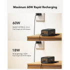 Veger W5001C Tank Boost Power Bank 56000mAh, PD 130W, 3x USB-A, 2x USB-C (Μαύρο)