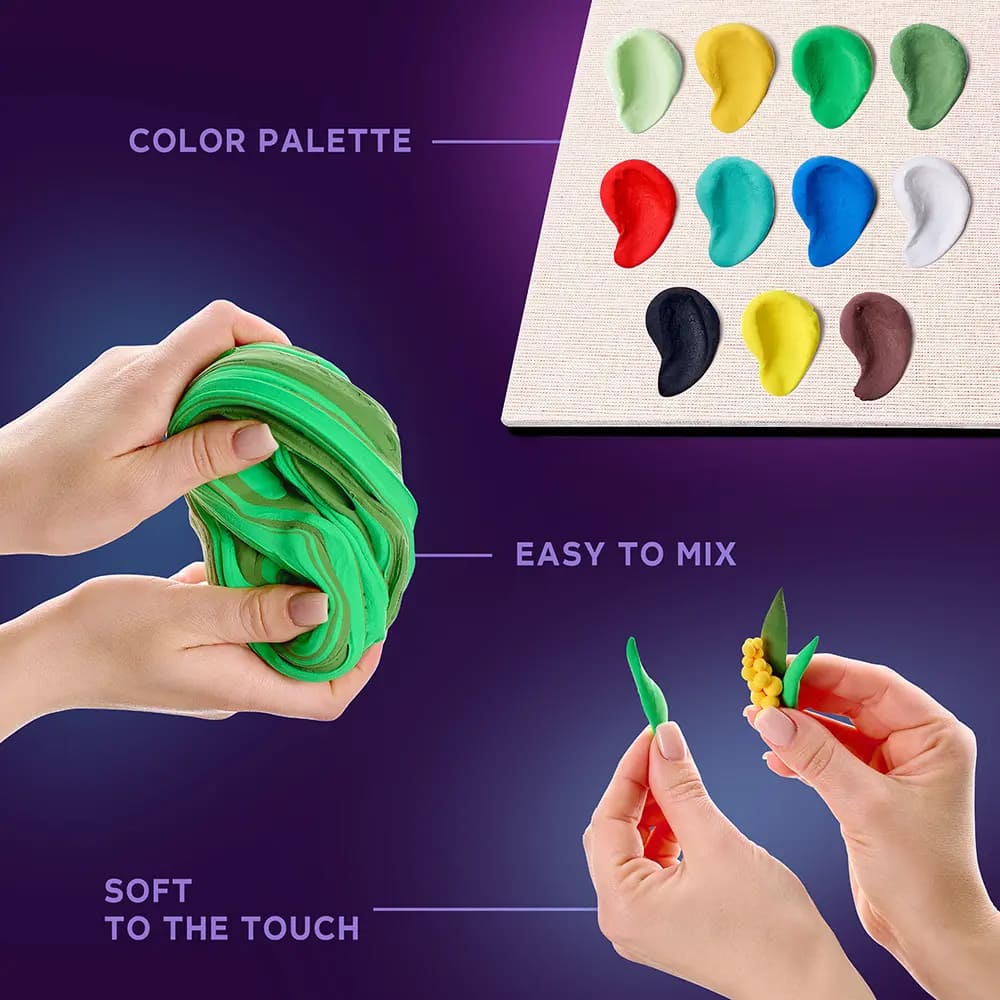 DIY Δημιουργικό Σετ Ζωγραφικής 3D με Πηλό Παπαγάλος Μακάο