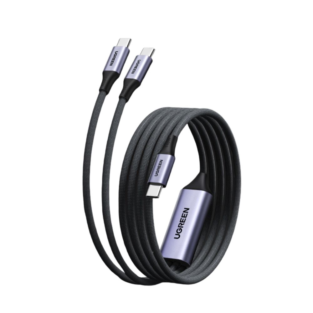 Ugreen L533/75733 Καλώδιο USB-C σε 2x USB-C PD 140W 2m (Γκρι)