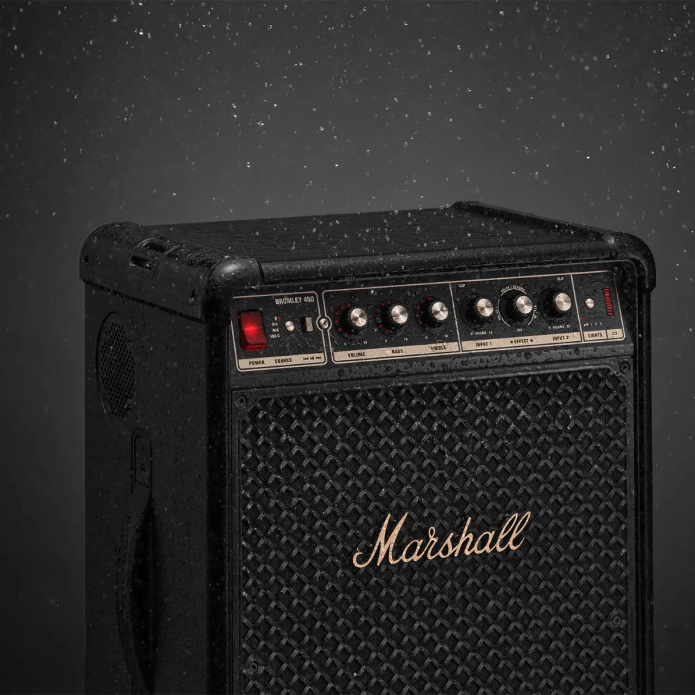 Marshall Bromley 450 Party Speaker (Black and Brass)