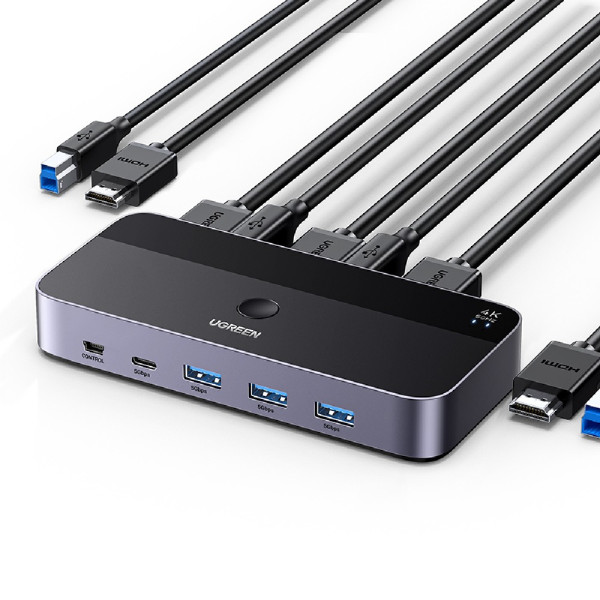 UGreen CM664/15707 HDMI KVM Switch 2 in 1 Out