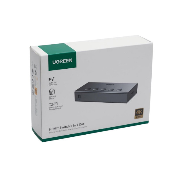 UGreen CM568/25857 HDMI Switch 5 in 1 Out 4K/60Hz