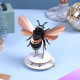 Assembli 3D Paper Bumblee Bee - Rose Gold (10 x 6 x 3 cm)