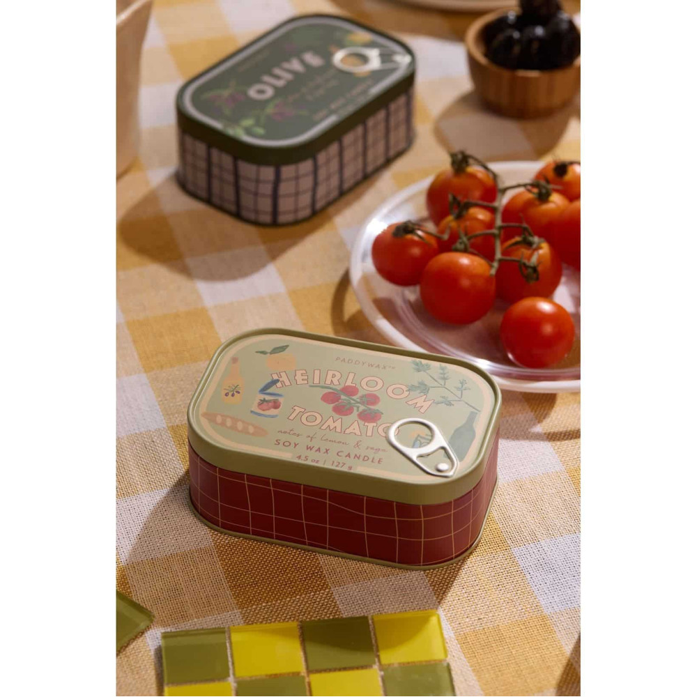 Paddywax Bistro Tomato Φυτικό Κερί 127gr σε Μεταλλικό Δοχείο Κονσέρβα - Heirloom Tomato