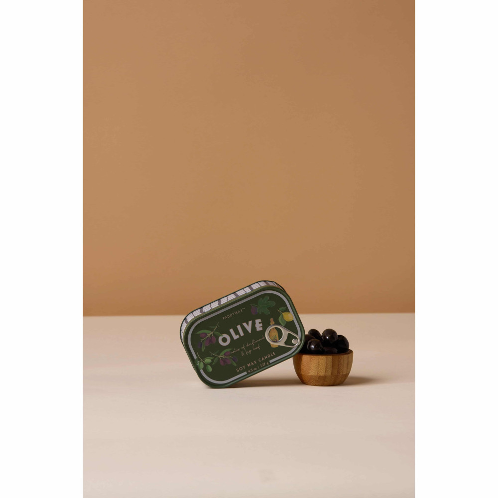 Paddywax Bistro Olive Φυτικό Κερί 127gr σε Μεταλλικό Δοχείο Κοσνέρβα- Fig & Olive